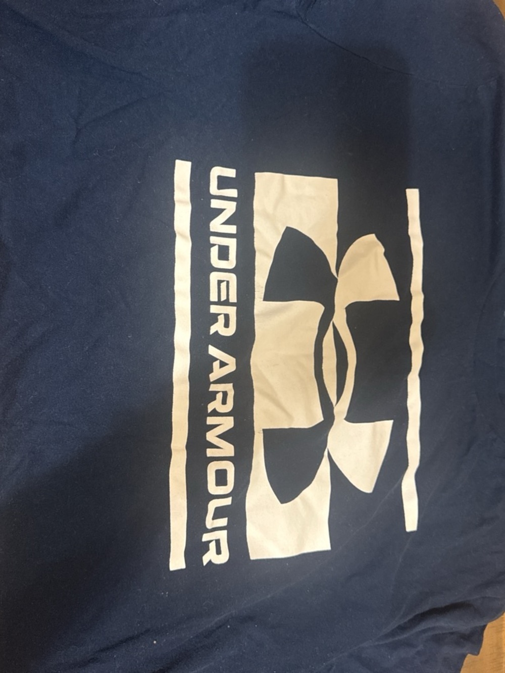 Under Armour Navy Blue Logo Tee